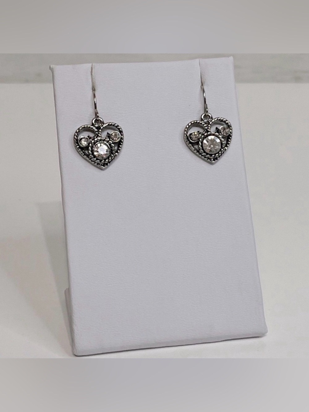 NEW Antiquist Silver Heart Dangle Earrings